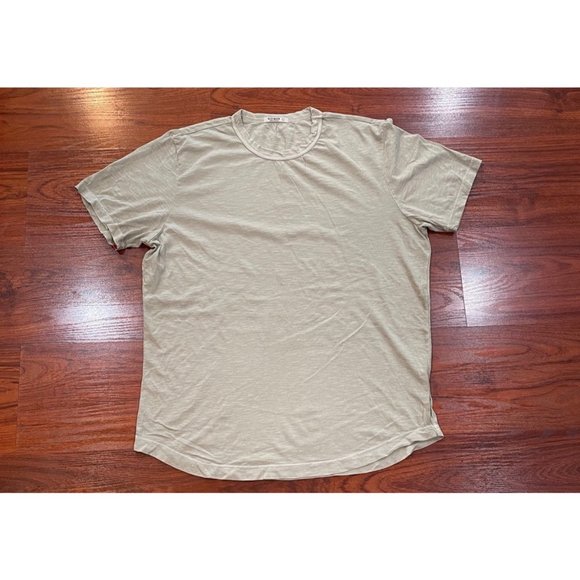 BUCK MASON  SLUB CURVED HEM TEE  SIZE L - Picture 2 of 11